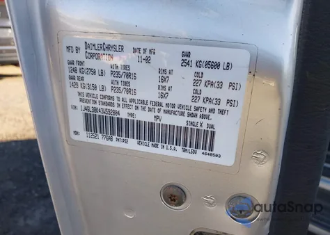 2003 Jeep Liberty Renegade from USA, damaged, VIN 1J4GL38K43W592804